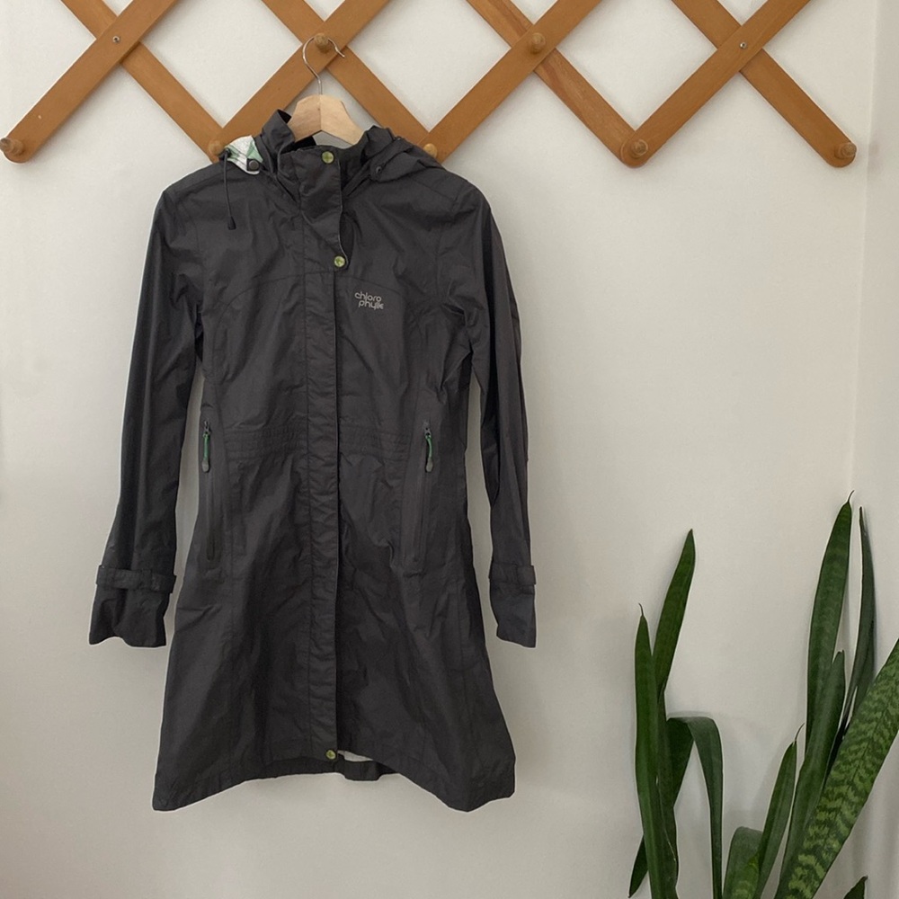Long rain jacket